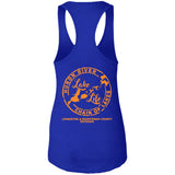 ***2 SIDED***  Life is Better at the Lake HRCL LL 2 Sided NL1533 Ladies Ideal Racerback Tank