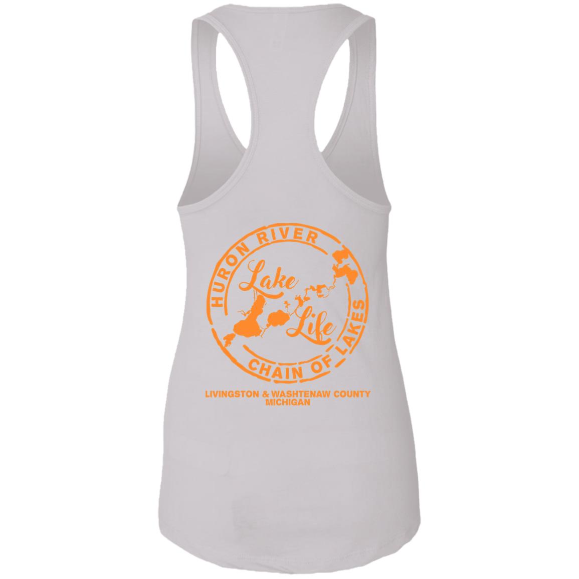 ***2 SIDED***  Life is Better at the Lake HRCL LL 2 Sided NL1533 Ladies Ideal Racerback Tank