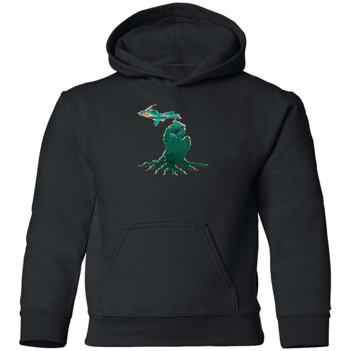 Michigan Roots Green G185B Youth Pullover Hoodie