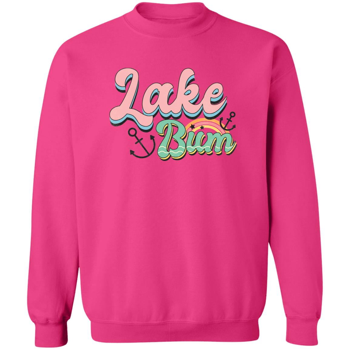 ***2 SIDED***  Lake Bum HRCL LL 2 Sided G180 Crewneck Pullover Sweatshirt