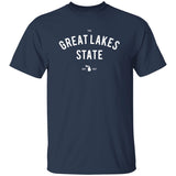 The Great Lakes State - White G500B Youth 5.3 oz 100% Cotton T-Shirt