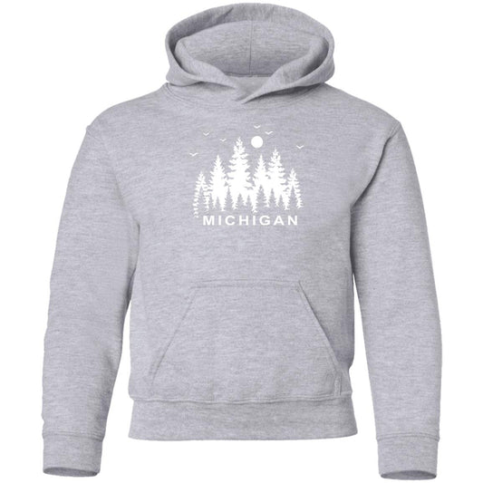 Michigan Pintrees - White G185B Youth Pullover Hoodie
