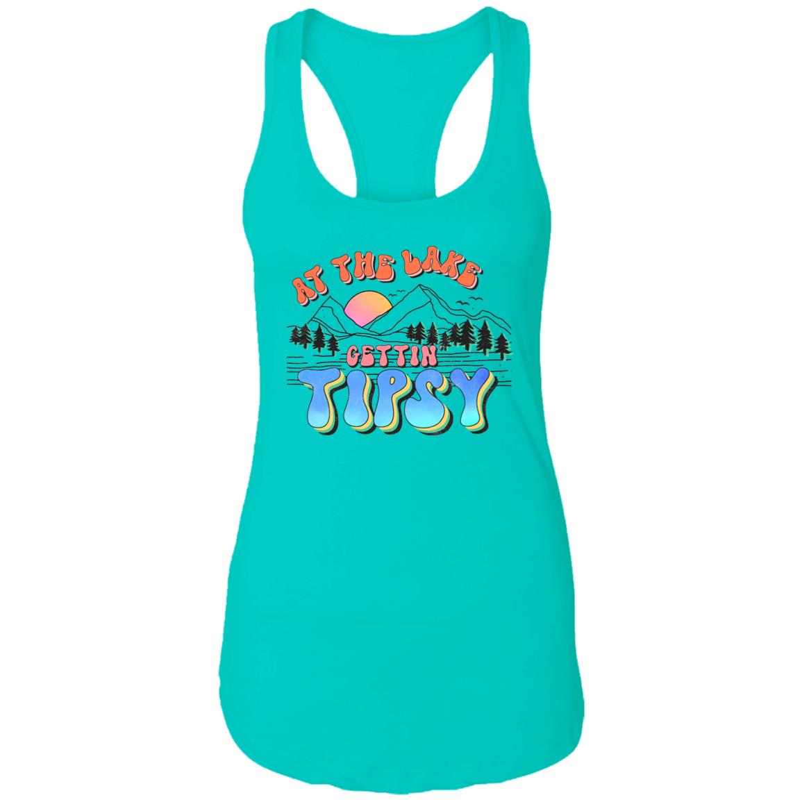 At the Lake Gettin' Tipsy HRCL LL 2 Sided NL1533 Ladies Ideal Racerback Tank