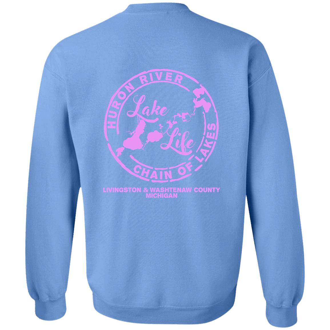 ***2 SIDED***  Lake Life  HRCL LL 2 Sided G180 Crewneck Pullover Sweatshirt