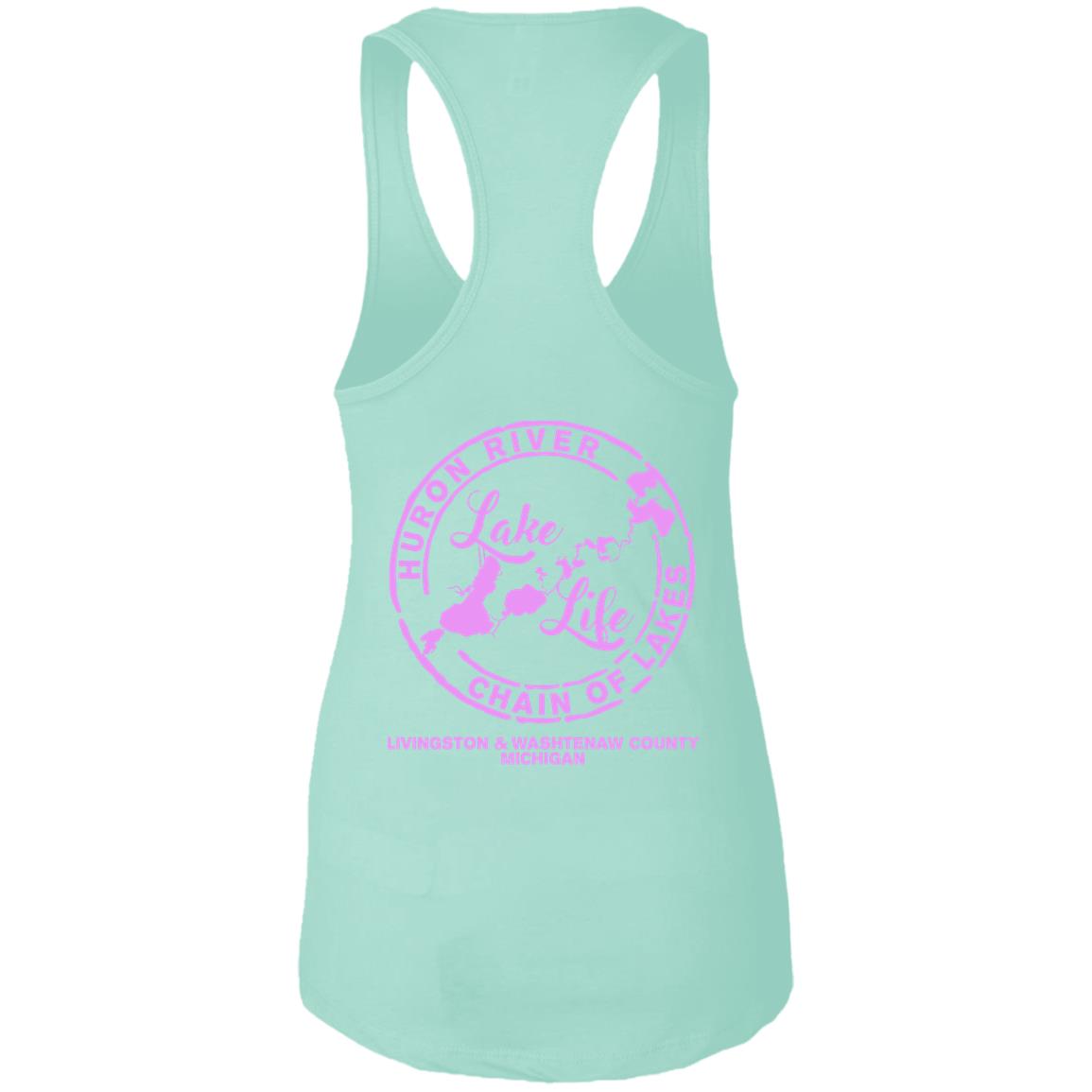 ***2 SIDED***  Lake Life  HRCL LL 2 Sided NL1533 Ladies Ideal Racerback Tank