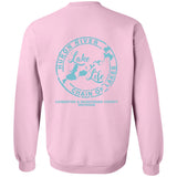 ***2 SIDED***  Living the Dream at the Lake HRCL LL 2 Sided G180 Crewneck Pullover Sweatshirt