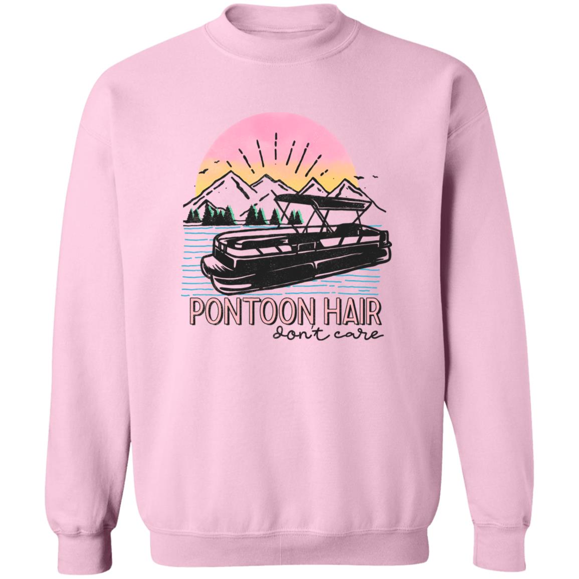 ***2 SIDED***  Pontoon Hair HRCL LL 2 Sided G180 Crewneck Pullover Sweatshirt