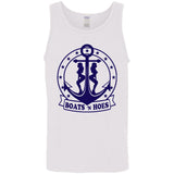 HRCL FL - Navy Boats N Hoes - 2 Sided G520 Cotton Tank Top 5.3 oz.