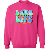 ***2 SIDED***  Lake Life  HRCL LL 2 Sided G180 Crewneck Pullover Sweatshirt