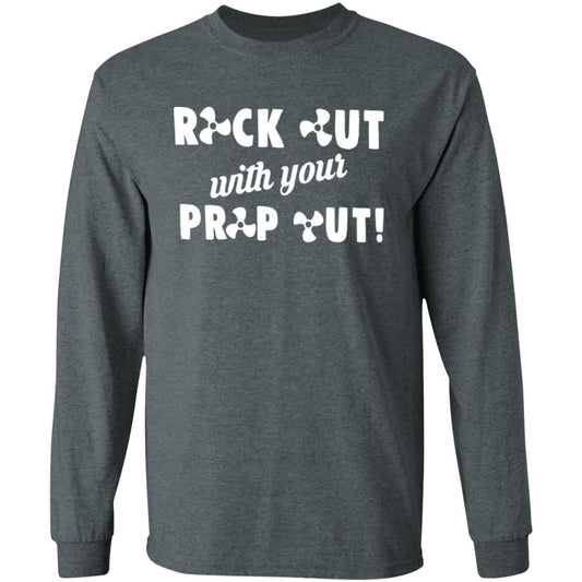 HRCL FL - Rock Out with your Prop Out - 2 Sided G540 LS T-Shirt 5.3 oz.