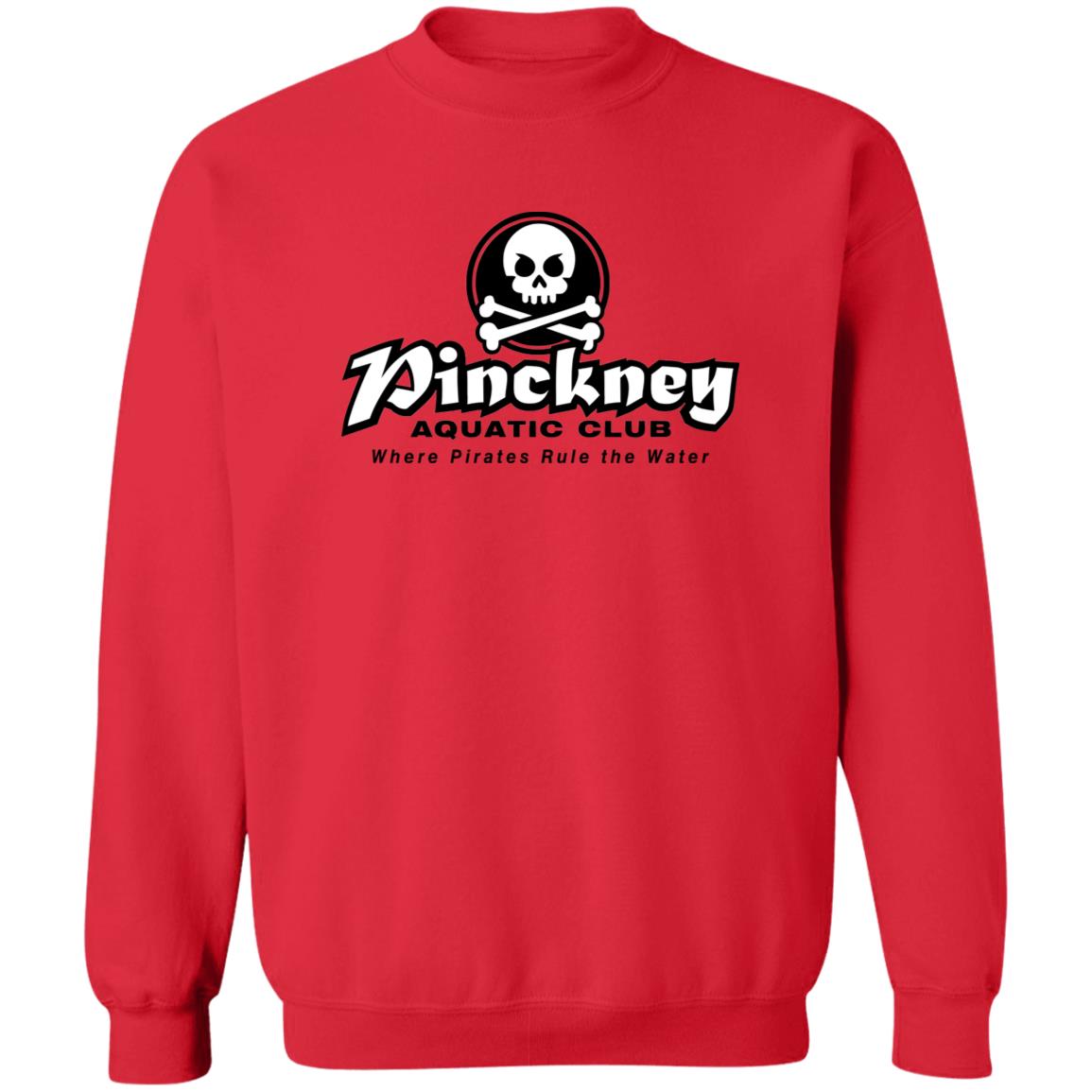 Pinckney Aquatic Club- B & W, G180 Crewneck Pullover Sweatshirt