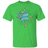The Lake is My Happy Place HRCL LL 2 Sided G500 5.3 oz. T-Shirt