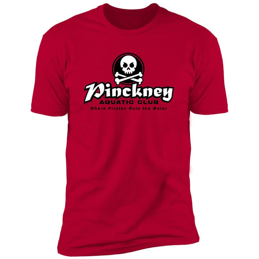 Pinckney Aquatic Club- B & W, NL3600 Premium Short Sleeve T-Shirt