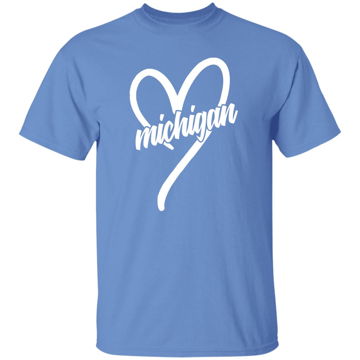 Michigan Heart - White G500 5.3 oz. T-Shirt