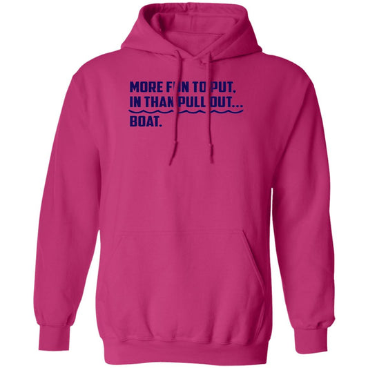 HRCL FL - Navy More Fun To Put In Than Pull Out - 2 Sided G185 Pullover Hoodie
