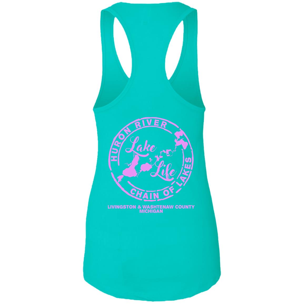 ***2 SIDED***  Lake Life  HRCL LL 2 Sided NL1533 Ladies Ideal Racerback Tank