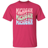 Michigan - Pastel Colors G500B Youth 5.3 oz 100% Cotton T-Shirt