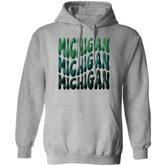 Michigan - Green Colors G185 Pullover Hoodie