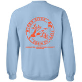 ***2 SIDED***  On Lake Time HRCL LL 2 Sided G180 Crewneck Pullover Sweatshirt