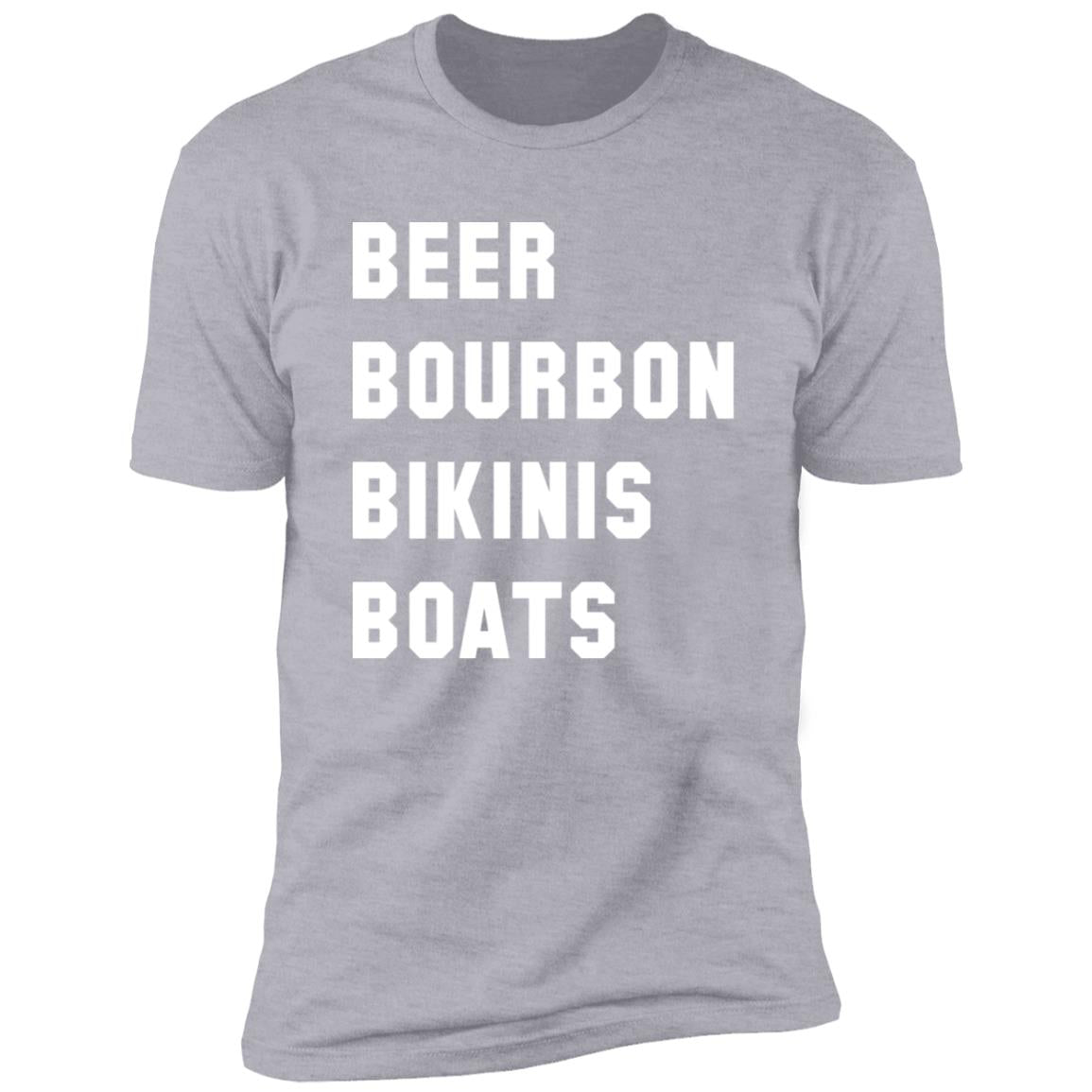 HRCL FL - Beer Bourbon Bikinis Boats - 2 Sided NL3600 Premium Short Sleeve T-Shirt