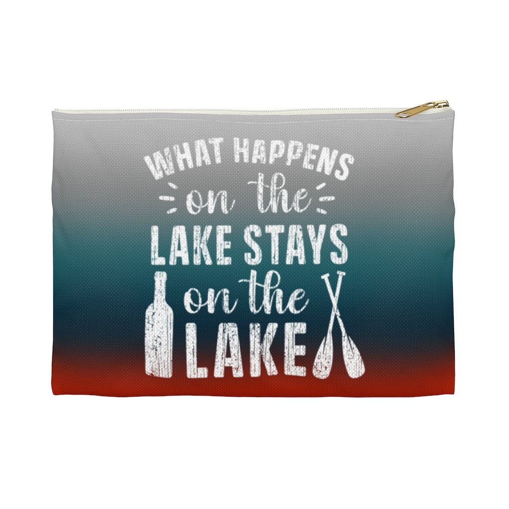 Accessory Pouch (Flat Bottom) - What Happens on the Lake - HRCL LL