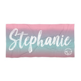 Personalized Beach Towel - Large Name Fancy - HRCL FL