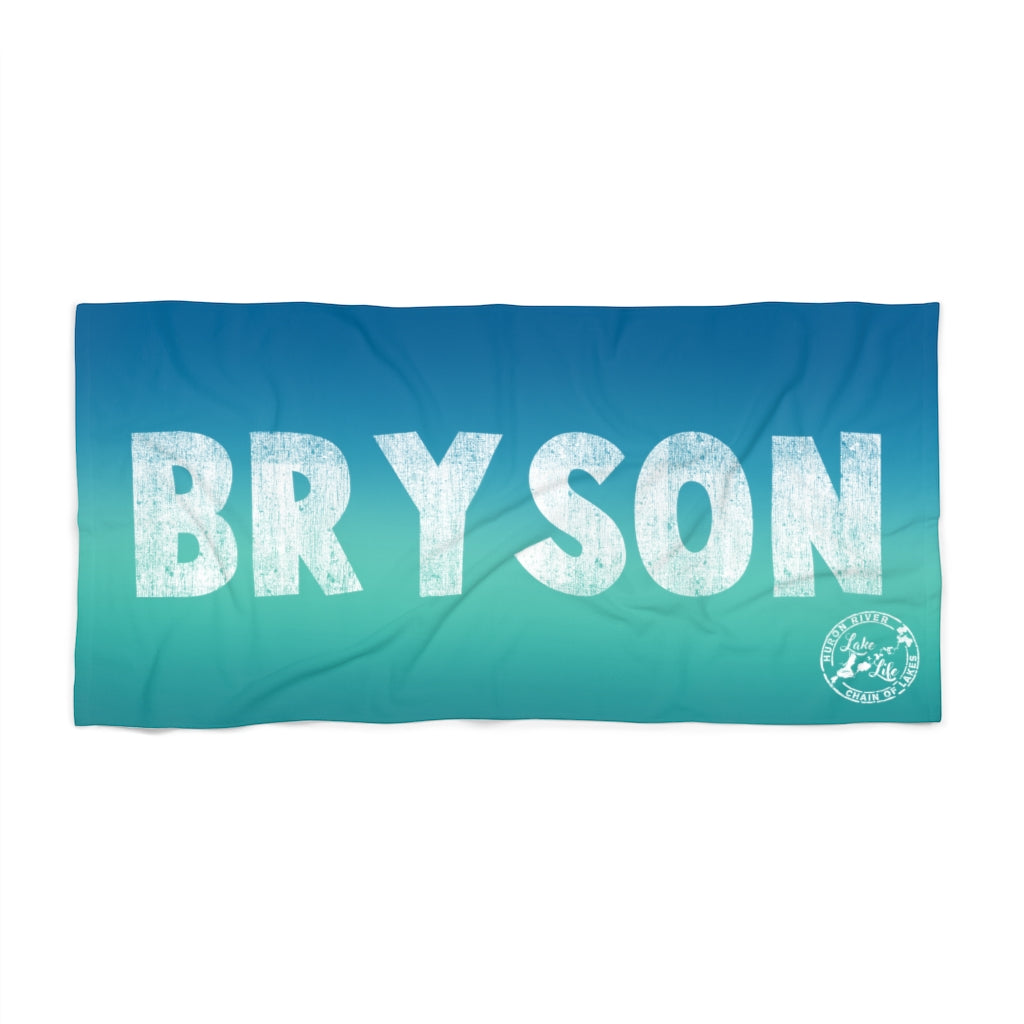 Personalized Beach Towel - Large Name Reg - HRCL LL