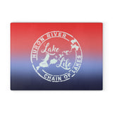 Glass Cutting Board - HRCL Lake Life Logo