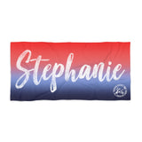 Personalized Beach Towel - Large Name Fancy - HRCL LL