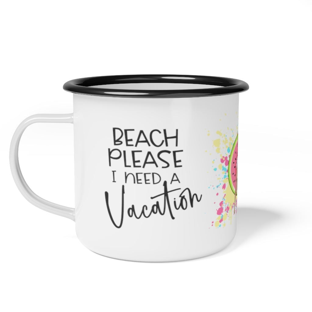 Beach Please I Need A Vacation Camp Mug