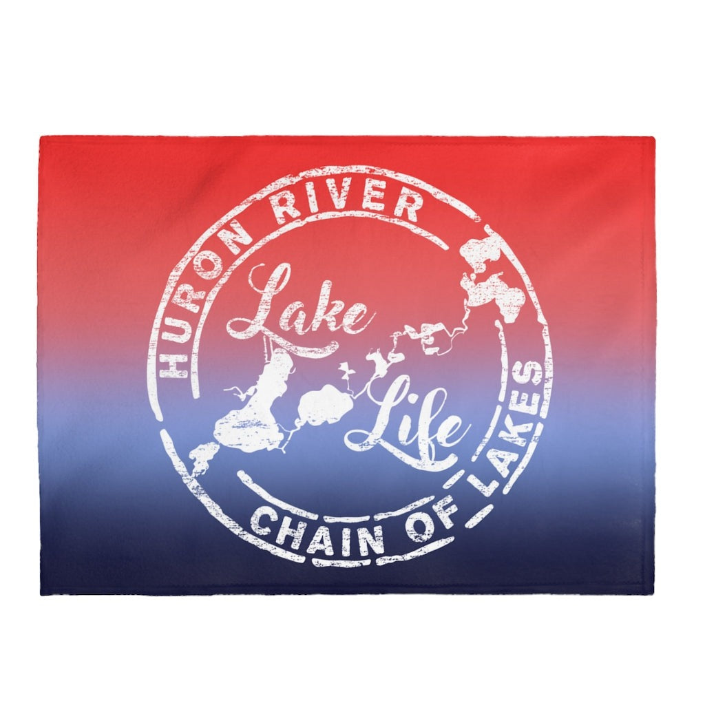 Plush Blanket - HRCL Lake Life Logo