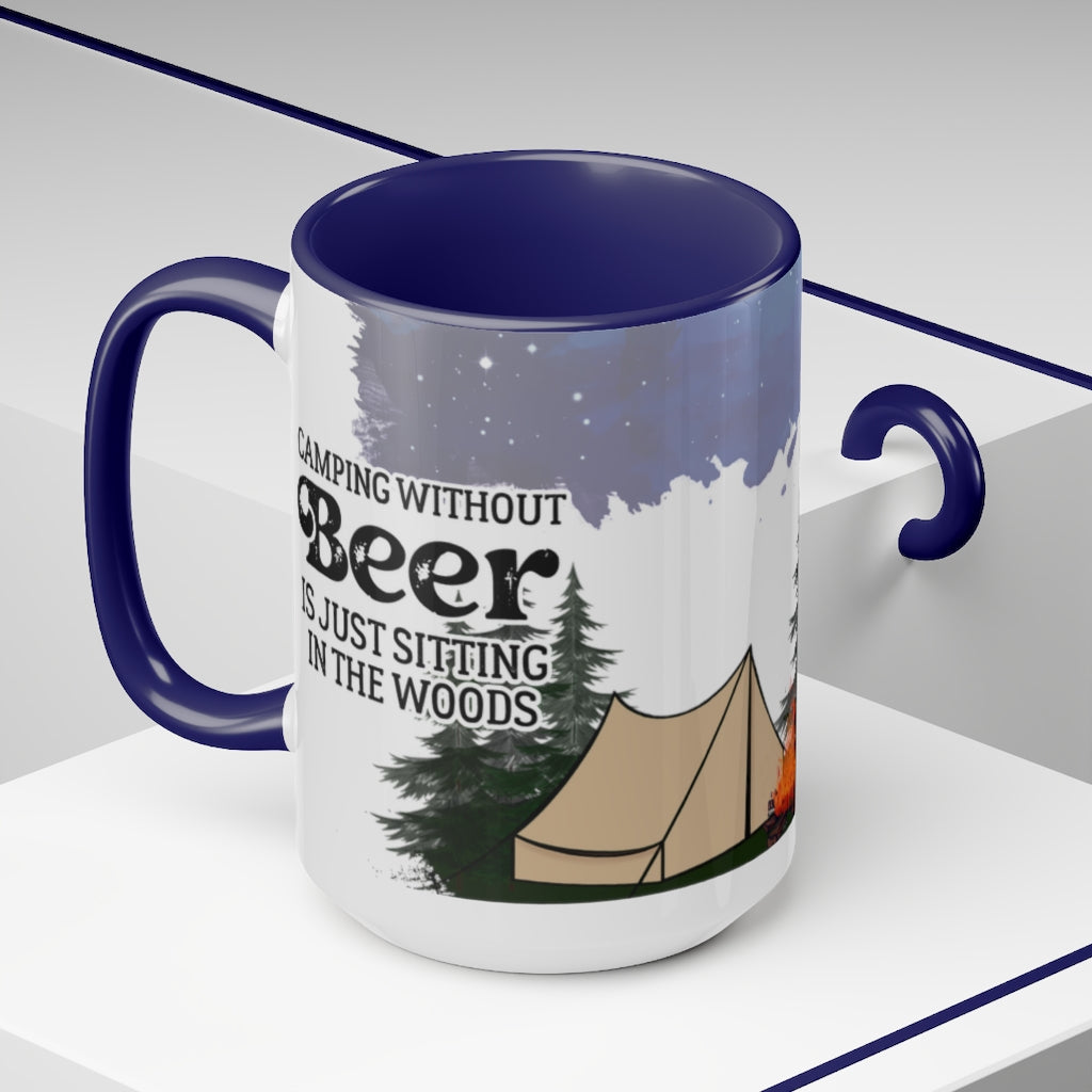 Camping Without Beer 15oz Mug