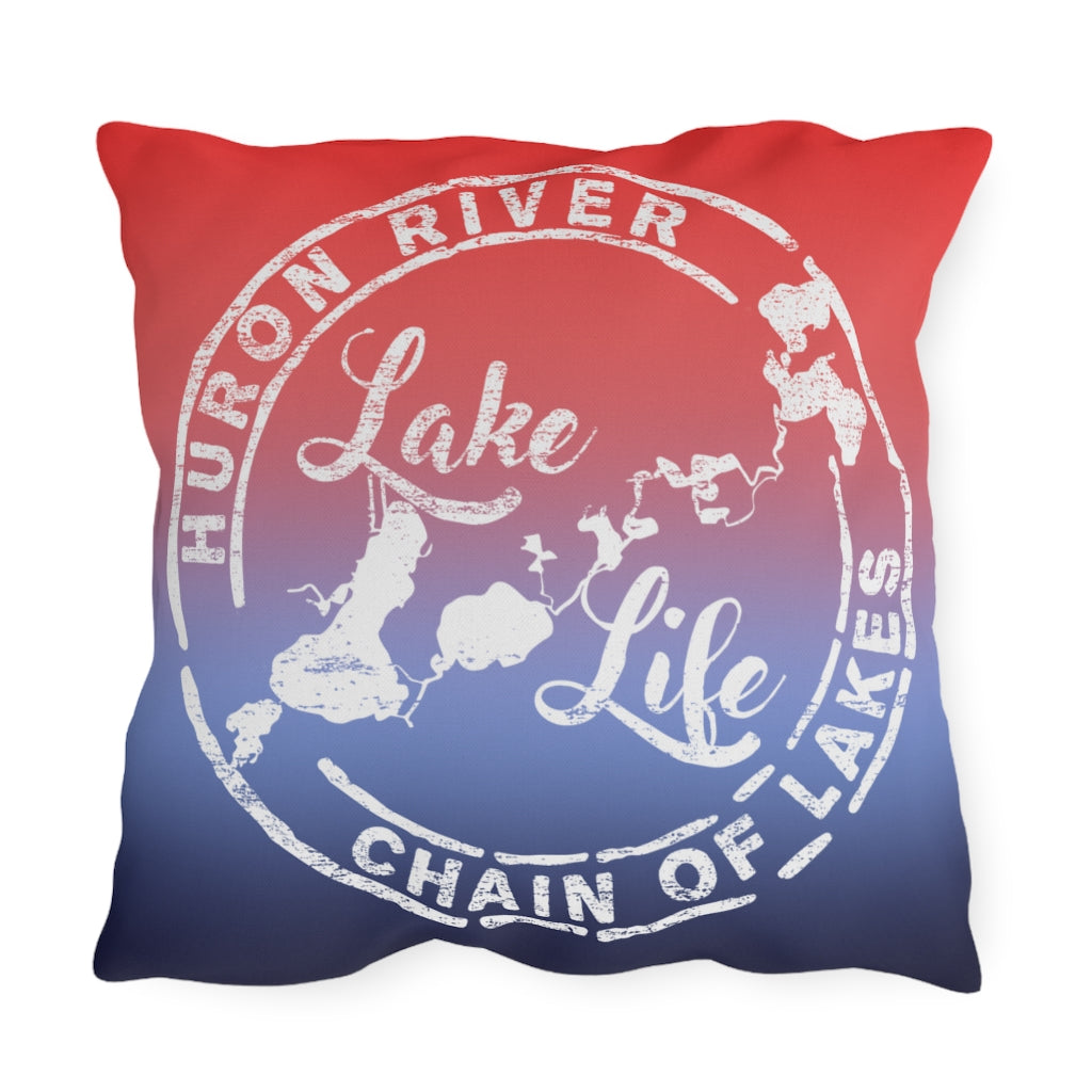 ***2 SIDED***  Outdoor Pillows - What Happens on the Lake - HRCL LL