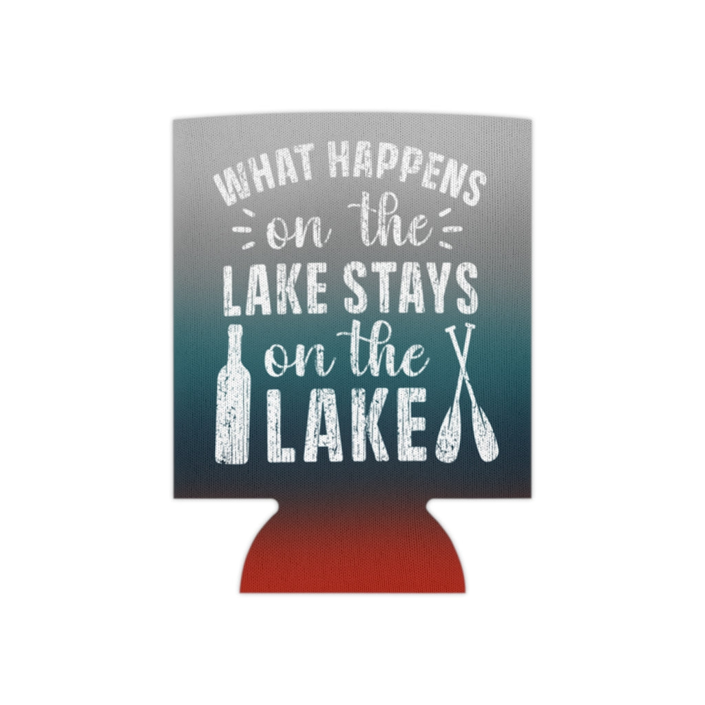 ***2 SIDED***  Regular & Slim Can Coolers 2 Sided - What Happens on the Lake - HRCL LL