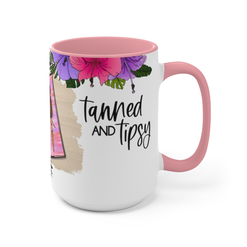 Tanned and Tipsy 15oz  Mug