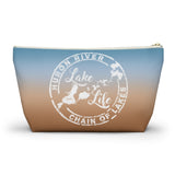 ***2 SIDED***  Accessory Pouch (T-bottom) - Relax You're on Lake Time - HRCL LL