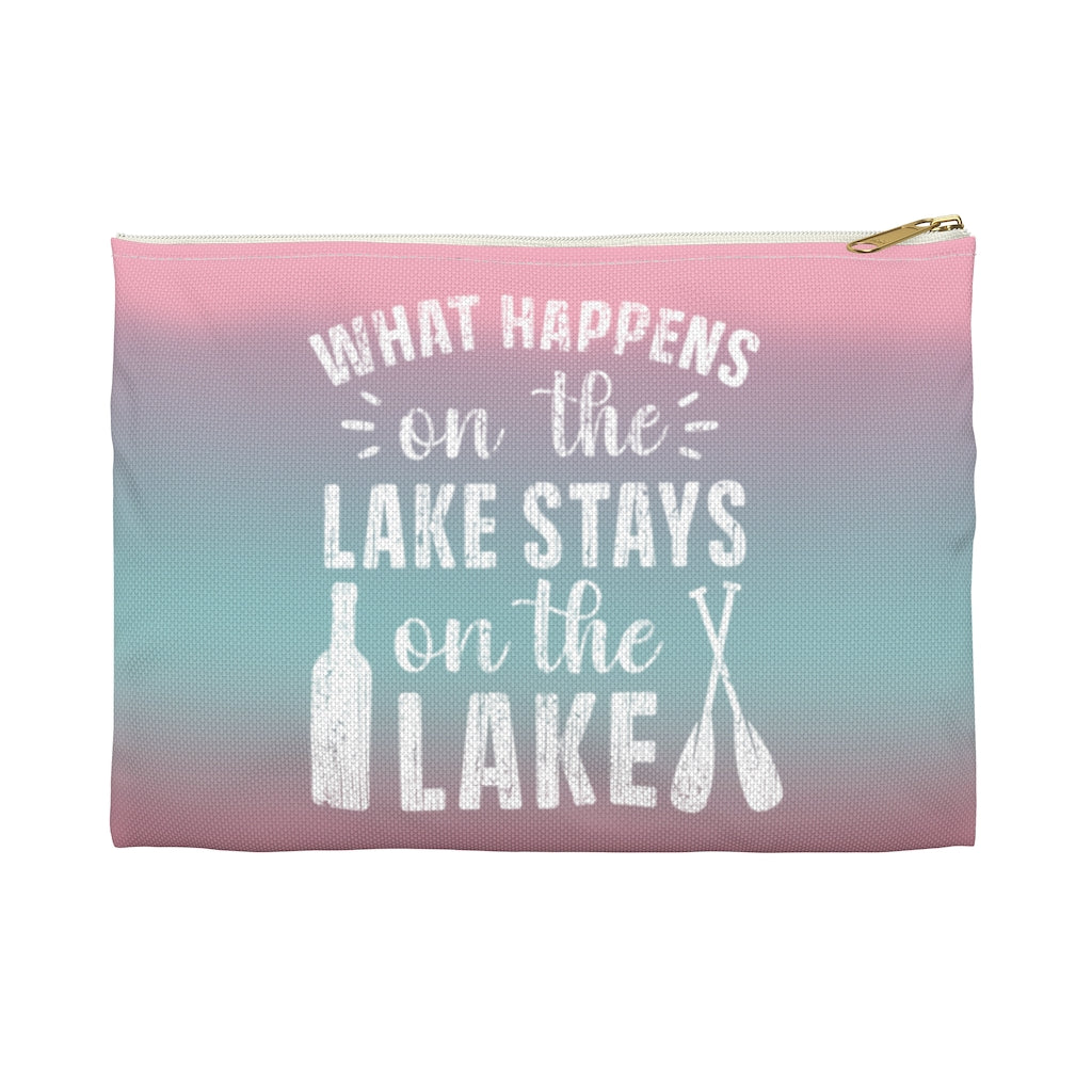 Accessory Pouch (Flat Bottom) - What Happens on the Lake - HRCL LL