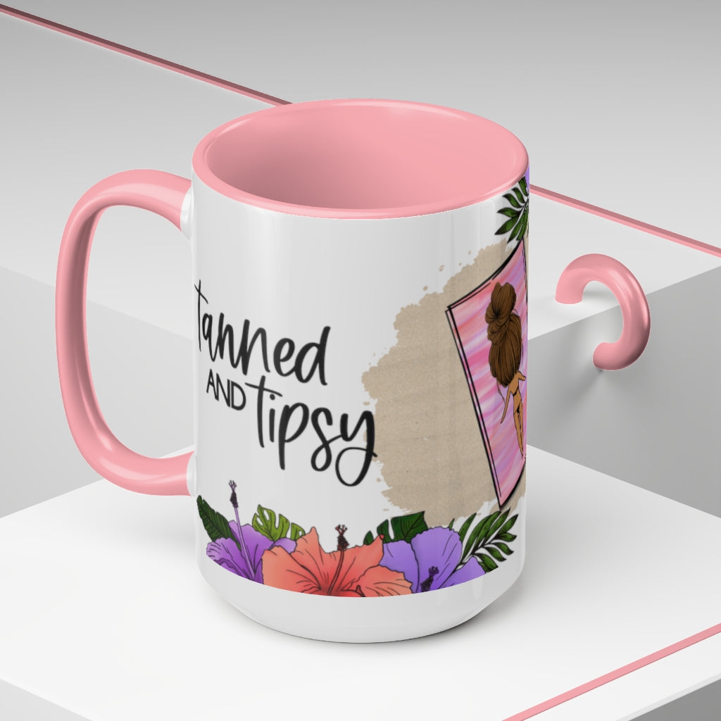 Tanned and Tipsy 15oz  Mug