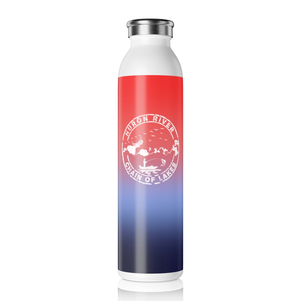 Slim Water Bottle - HRCL Fishing Logo