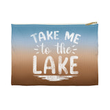 ***2 SIDED***  Accessory Pouch (Flat Bottom) - Take Me to the Lake - HRCL LL