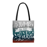 ***2 SIDED***  Beach Bag - Go Jump in the Lake - HRCL LL