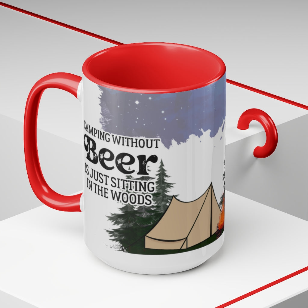 Camping Without Beer 15oz Mug