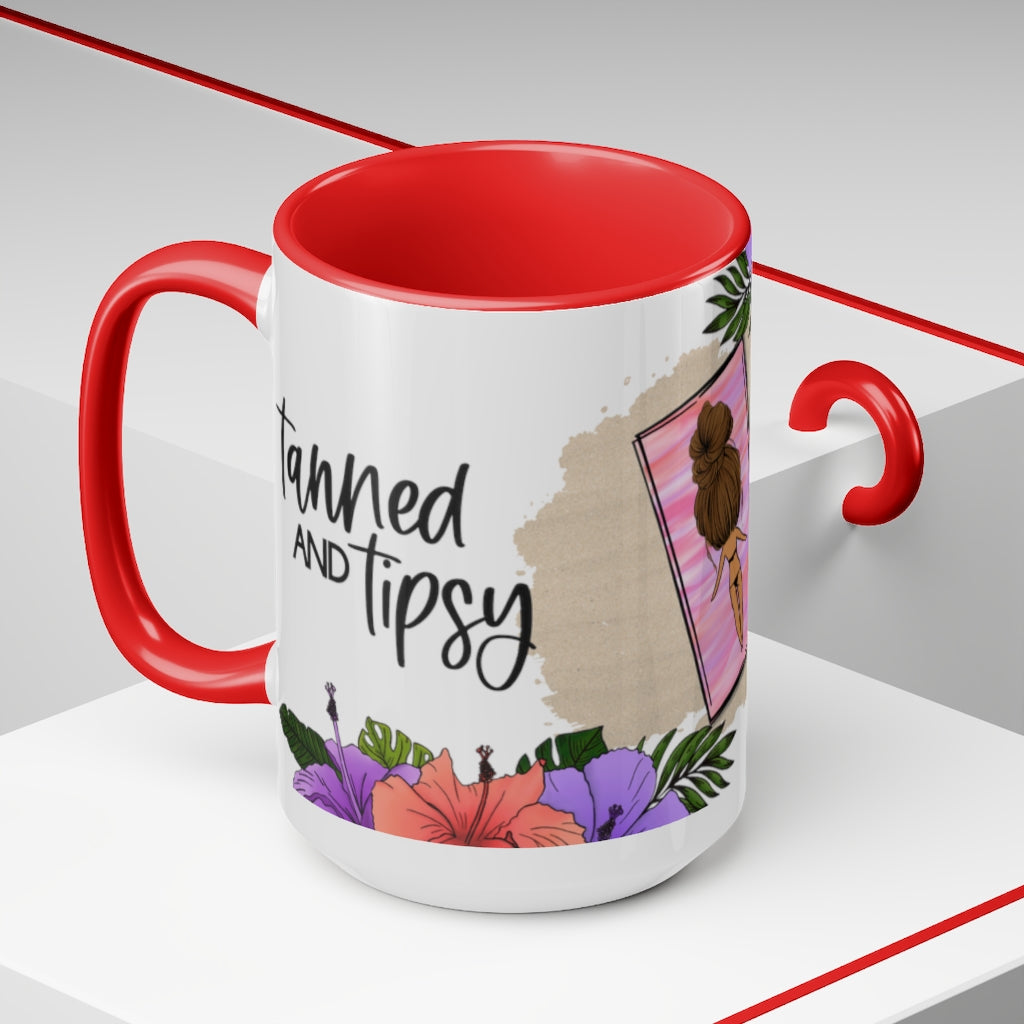 Tanned and Tipsy 15oz  Mug