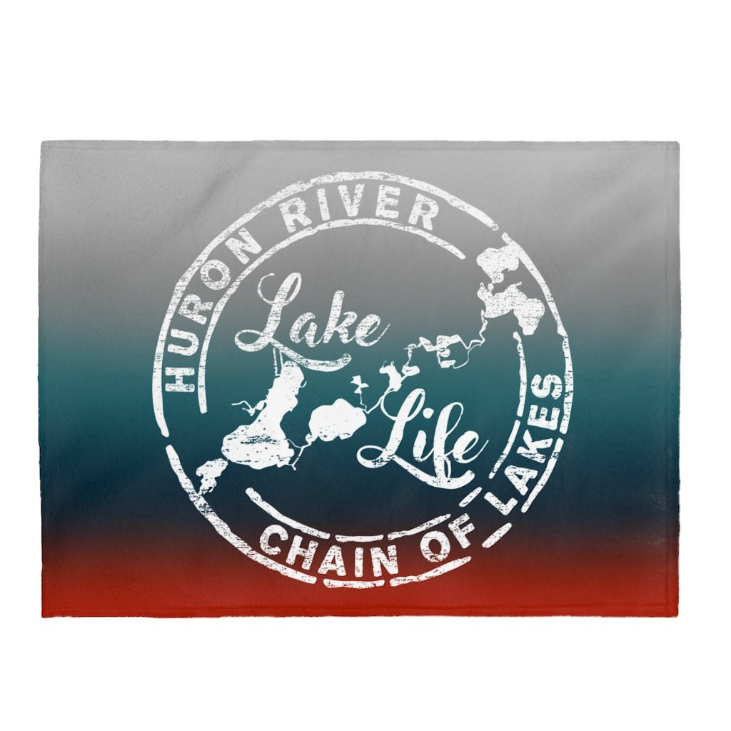 Plush Blanket - HRCL Lake Life Logo